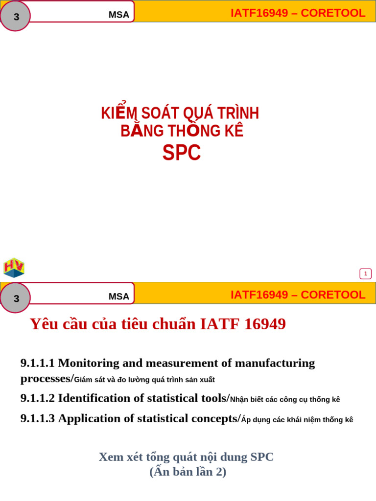 Chuong 2 - SPC Core Tool | PDF
