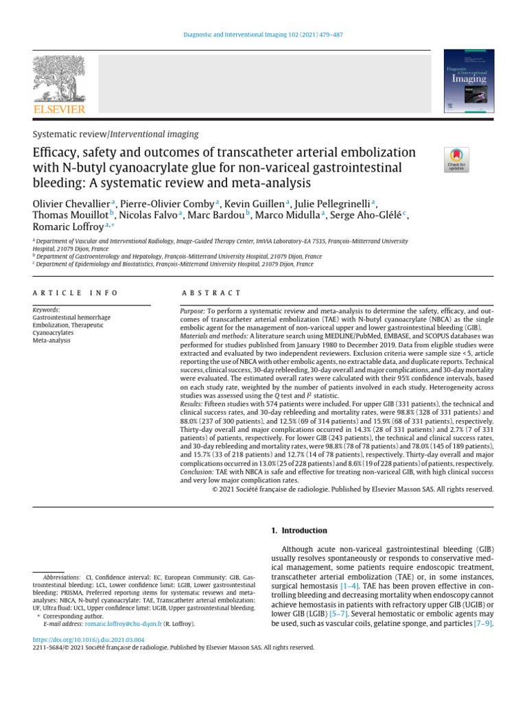 Efficacy Safety and Outcomes of Transcatheter Arterial Emb - 2021 ...