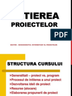 Initierea Proiectelor - Partea 1