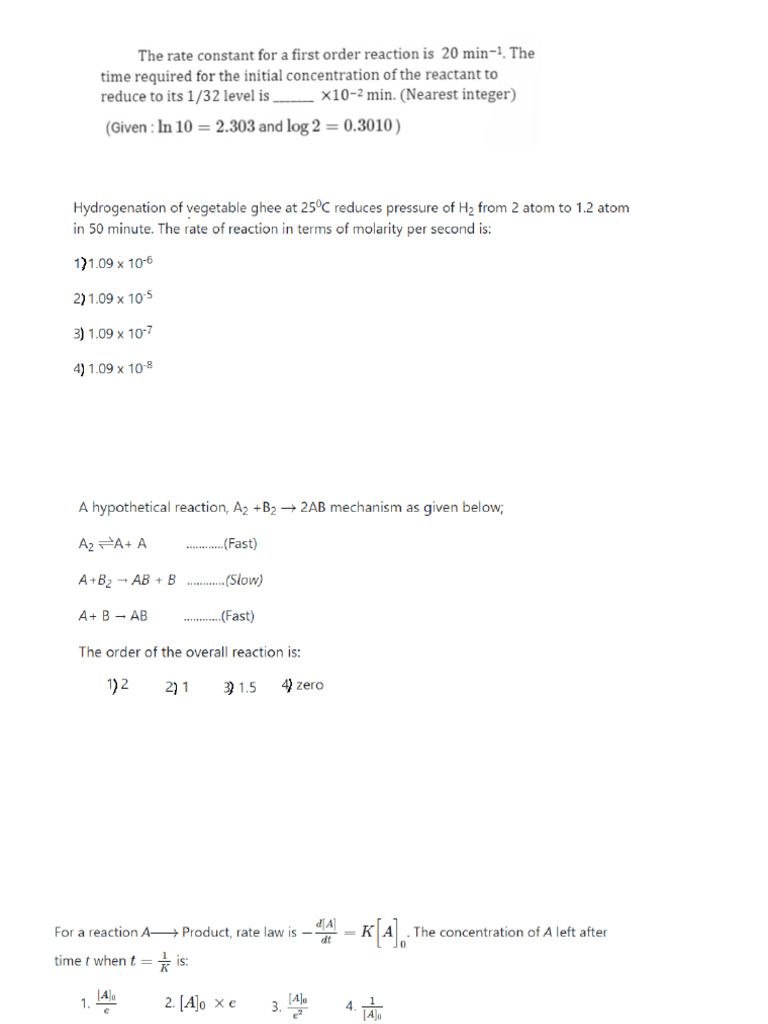 Chemical Kinetics 25 26 | PDF | Reaction Rate | Activation Energy