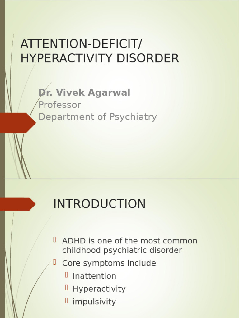 Pediatric ADHD ODD CD | PDF | Attention Deficit Hyperactivity Disorder ...