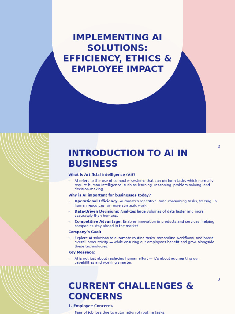 AI in Business: Efficiency & Ethics | PDF | Artificial Intelligence ...