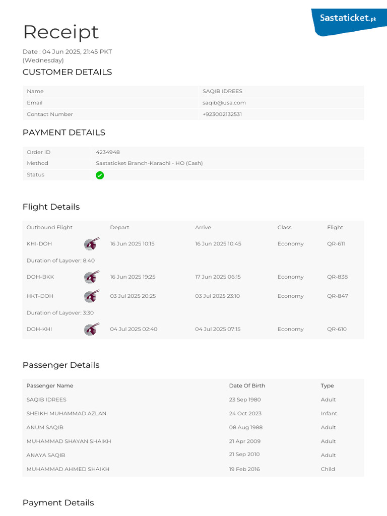 Payment Confirmation v2 | PDF