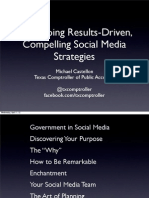 Developing Results Driven, Compelling Social Media Strategies in State Government