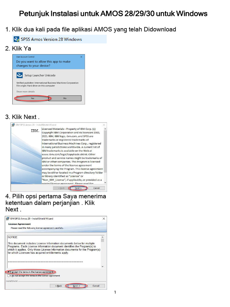 Instalasi dan Lisensi AMOS untuk Windows | PDF