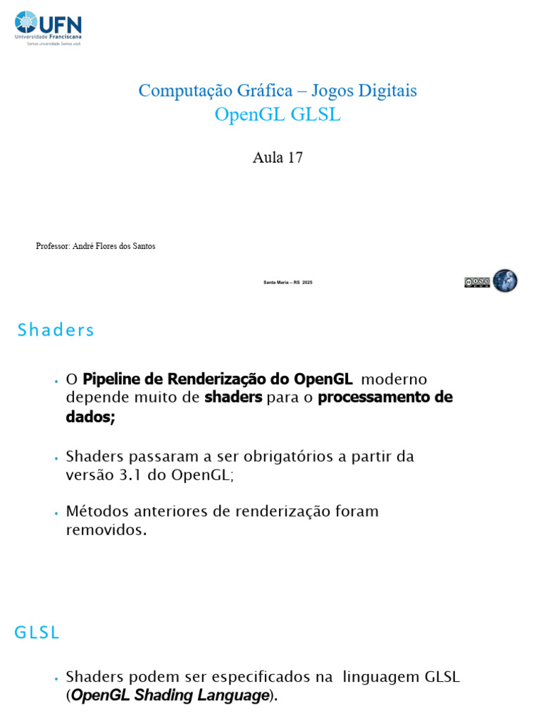 Introdução ao OpenGL e GLSL | PDF | Sombreador