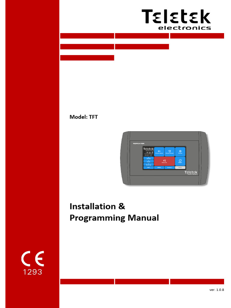 SIMPO TFT Repeater Installation Manual | PDF | Computer Network | Menu ...