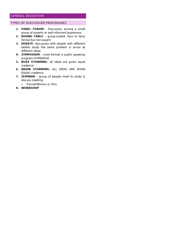 General Education Pdf