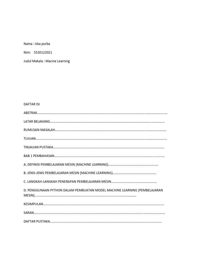 Pengenalan Machine Learning dan Python | PDF