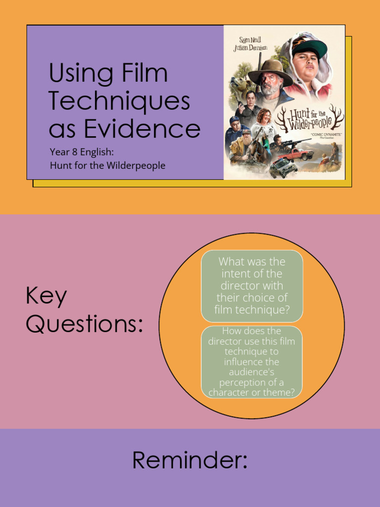 Film Techniques in Hunt for the Wilderpeople | PDF