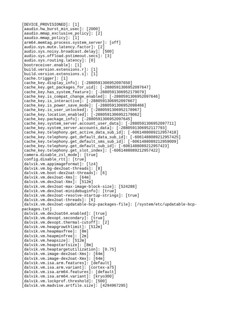 Device Configuration Parameters | PDF | Computer Engineering | Computing
