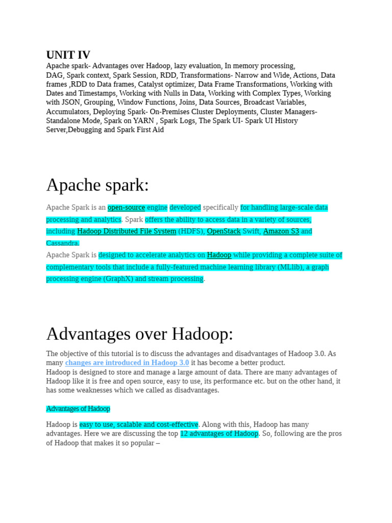 Working with Nulls in Apache Spark | PDF | Apache Spark | Apache Hadoop