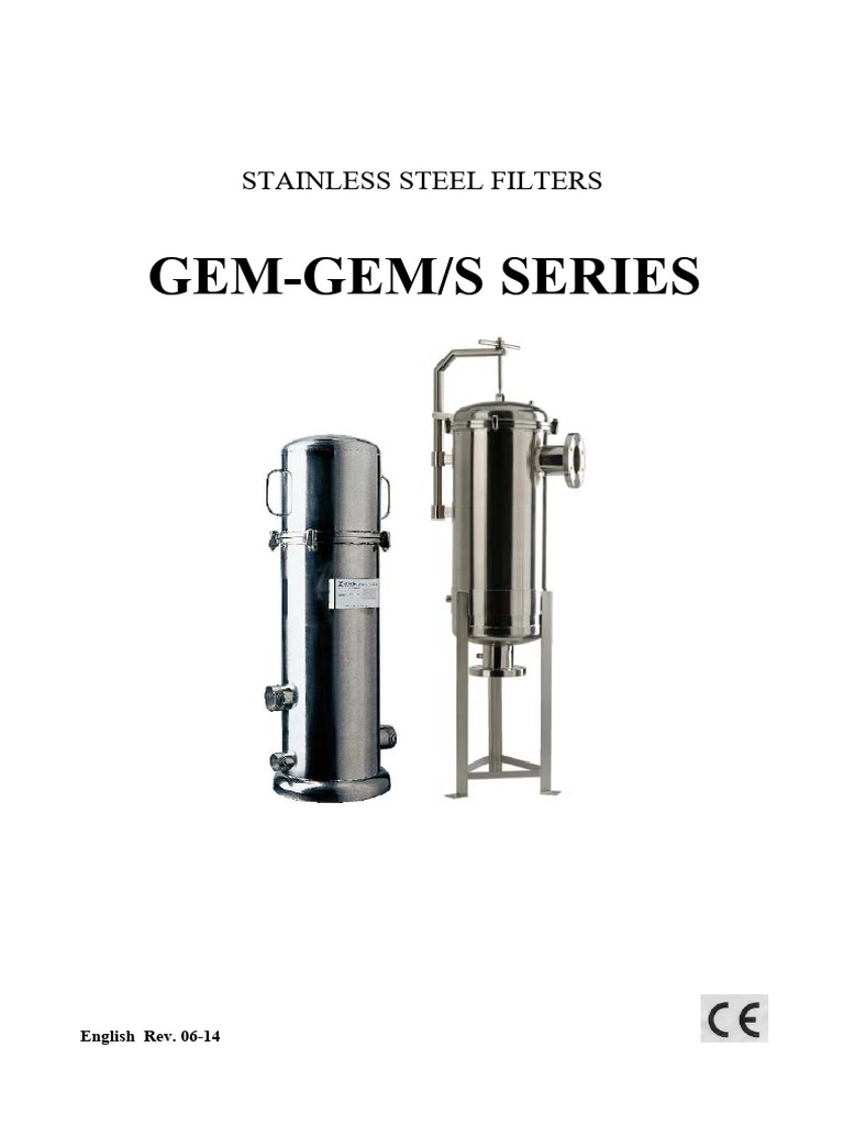 Stainless Steel Water Filter Guide | PDF | Filtration | Cartridge ...