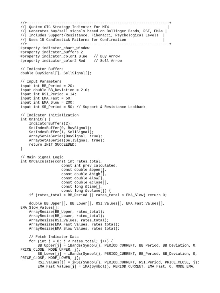 Quotex MT4 Strategy Indicator Guide | PDF | Computer Programming ...