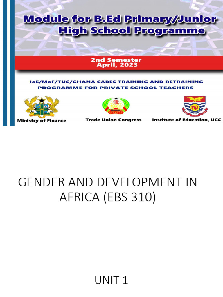 Understanding Gender and Sex in Africa | PDF | Gender Studies | Feminism
