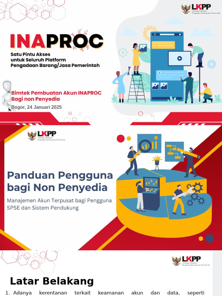 Manajemen Akun Terpusat INAPROC | PDF