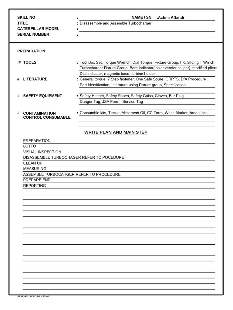 Form Main Step | PDF