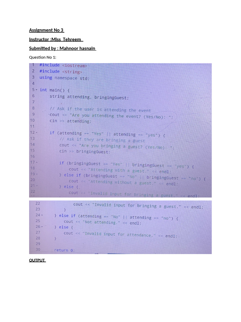 Assignment No 3 | PDF