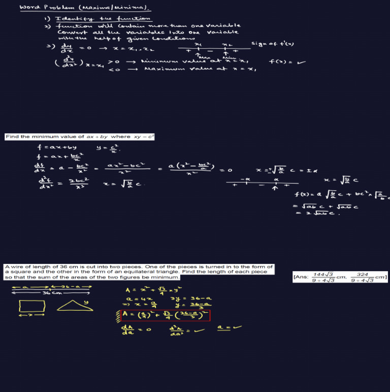 Max Min Word Problem | PDF