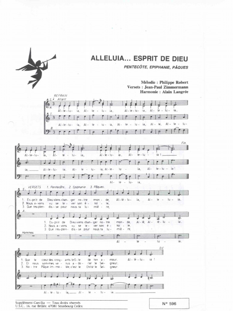 Alléluia, Esprit de Dieu | PDF