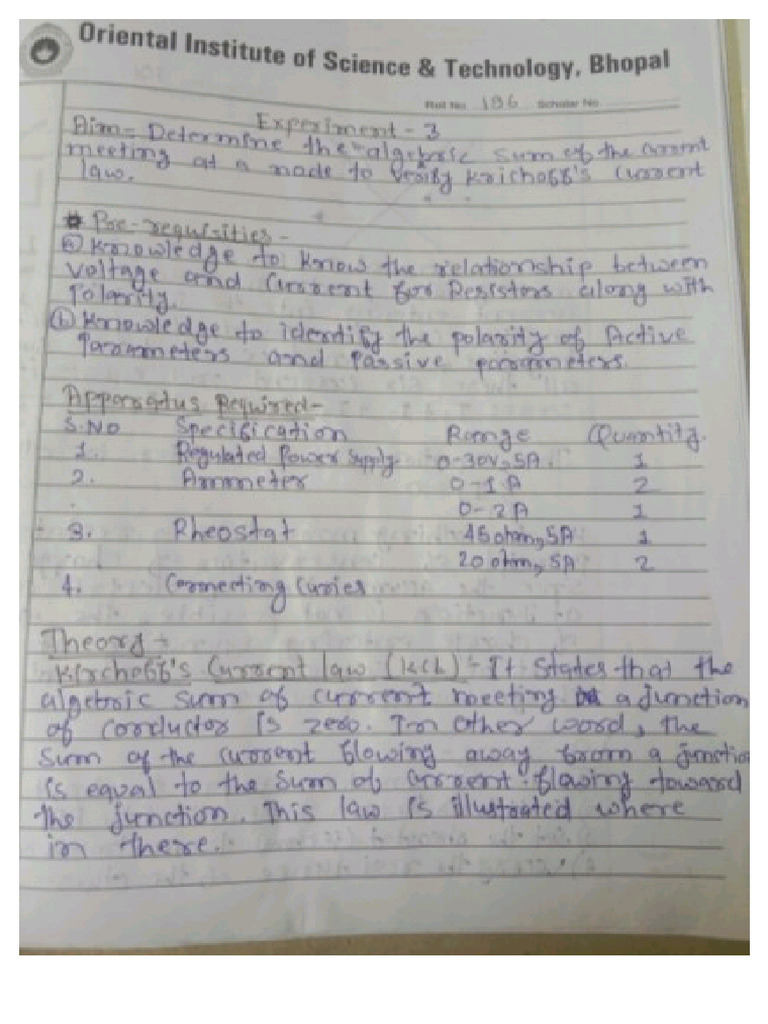 Beee Experiment 3 | PDF