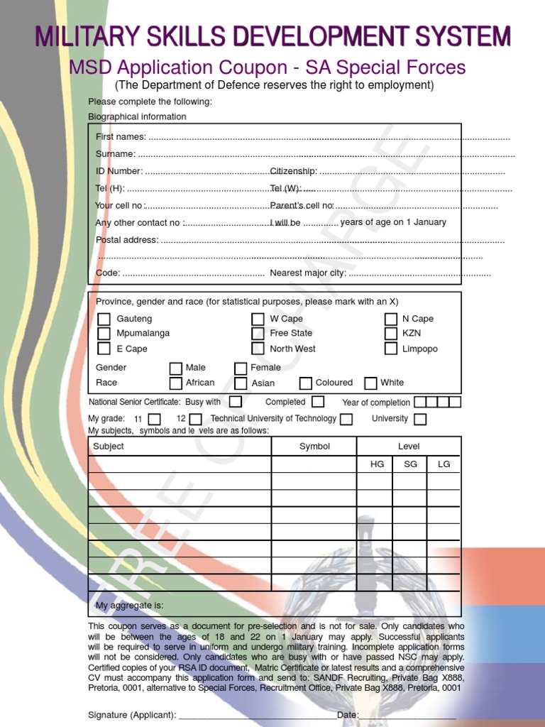 Brochures Sa Special Forces | PDF | Recruit Training | Special Forces