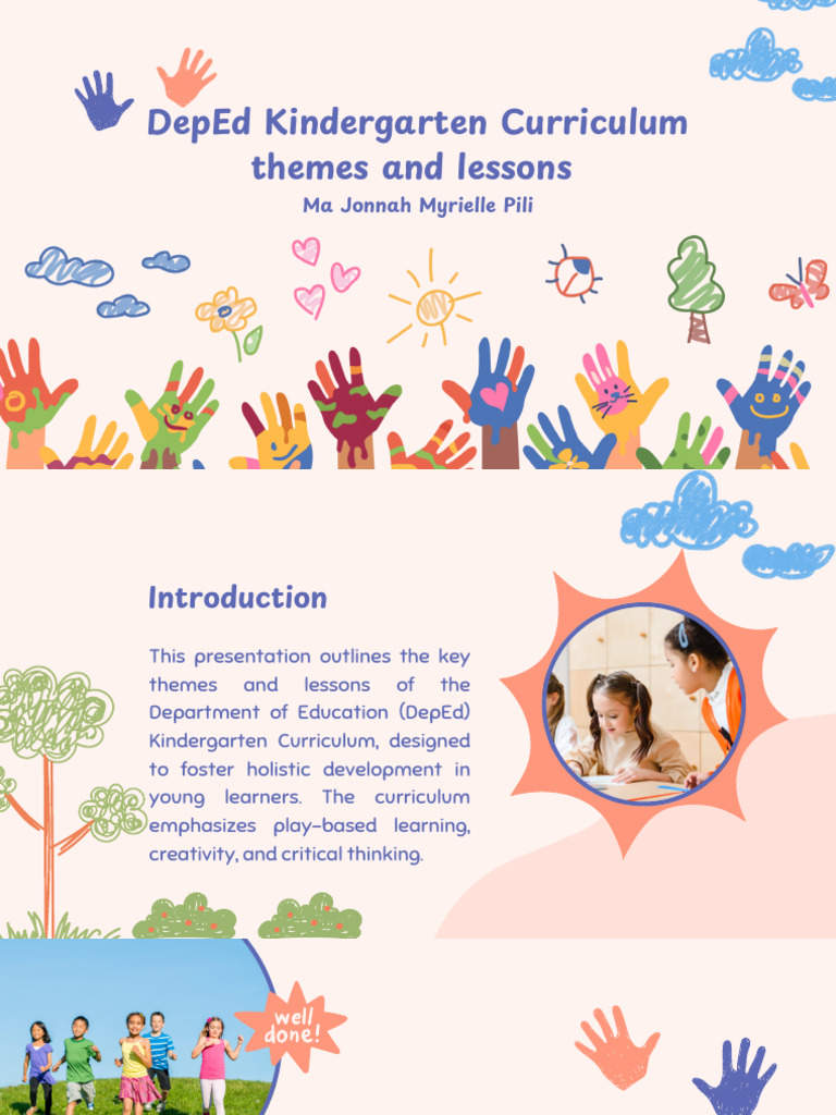 DepEd Kindergarten Curriculum Themes and Lessons | PDF | Liberal Arts ...