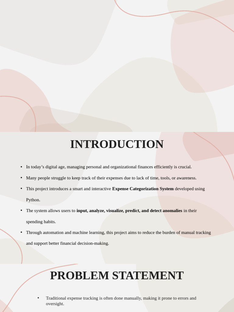 Machine Learning for Expense Tracking | PDF | Machine Learning ...