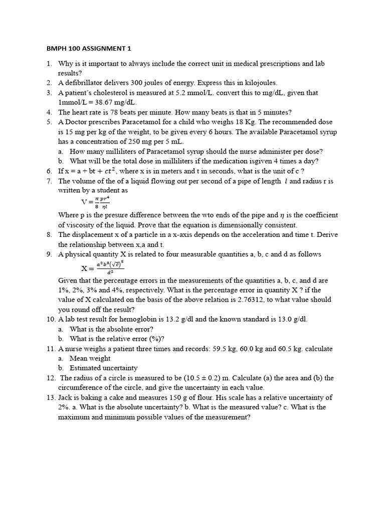 Medical Calculations and Unit Conversions | PDF | Dose (Biochemistry ...