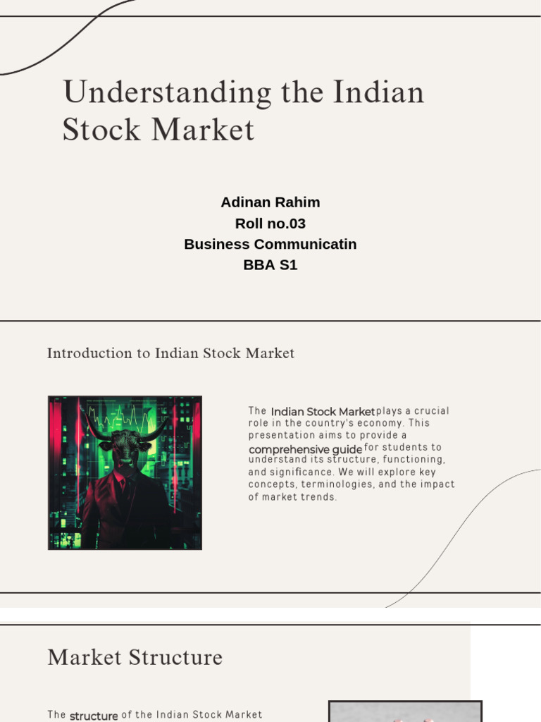 Indian Stock Market Overview for Students | PDF