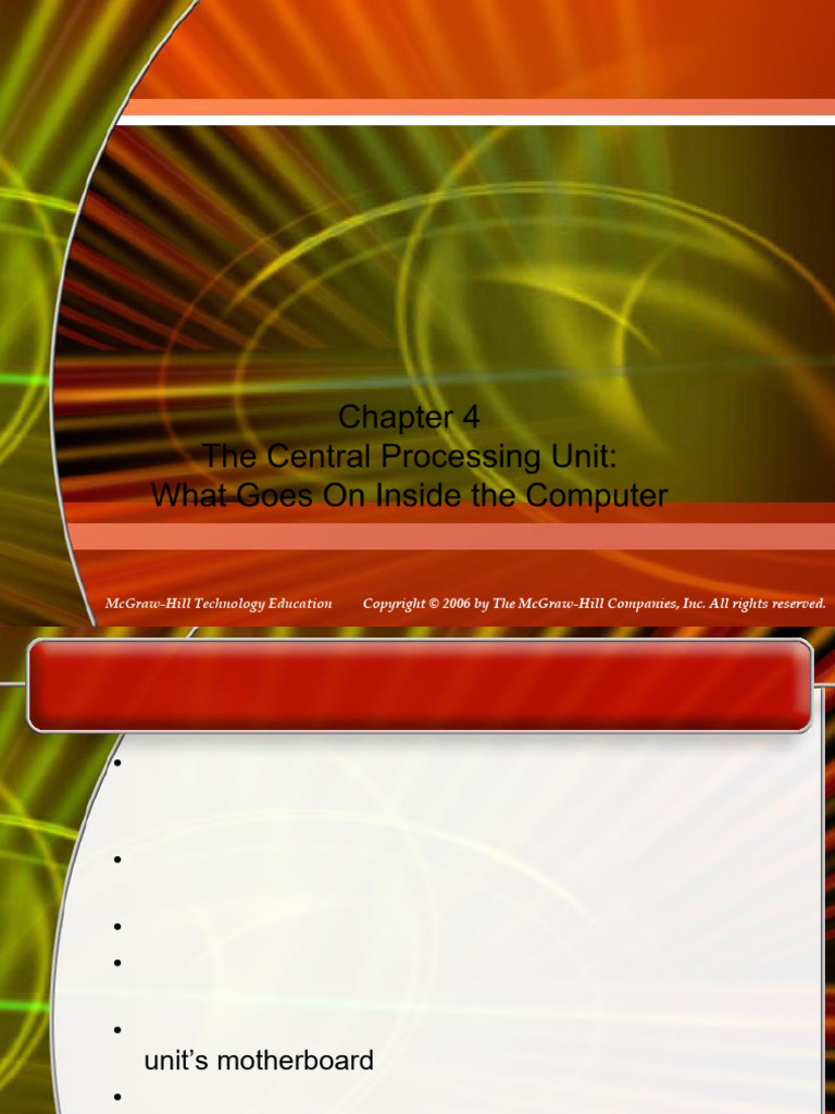 Understanding the Central Processing Unit | PDF | Random Access Memory ...