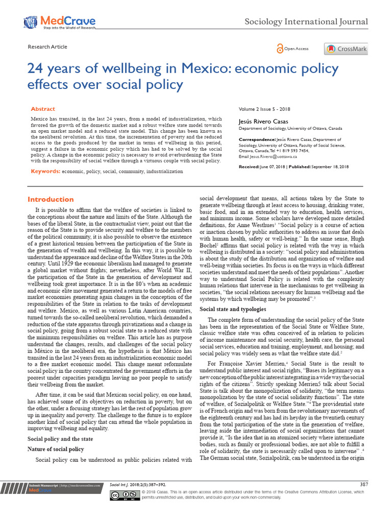 Neoliberalism's Impact on Mexico's Social Policy | PDF | Poverty ...