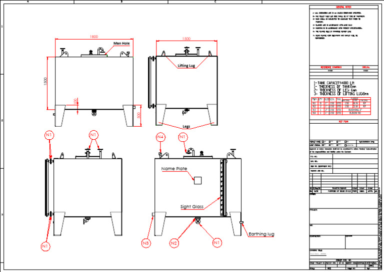4000 Gallon Fuel Tank Specifications | PDF