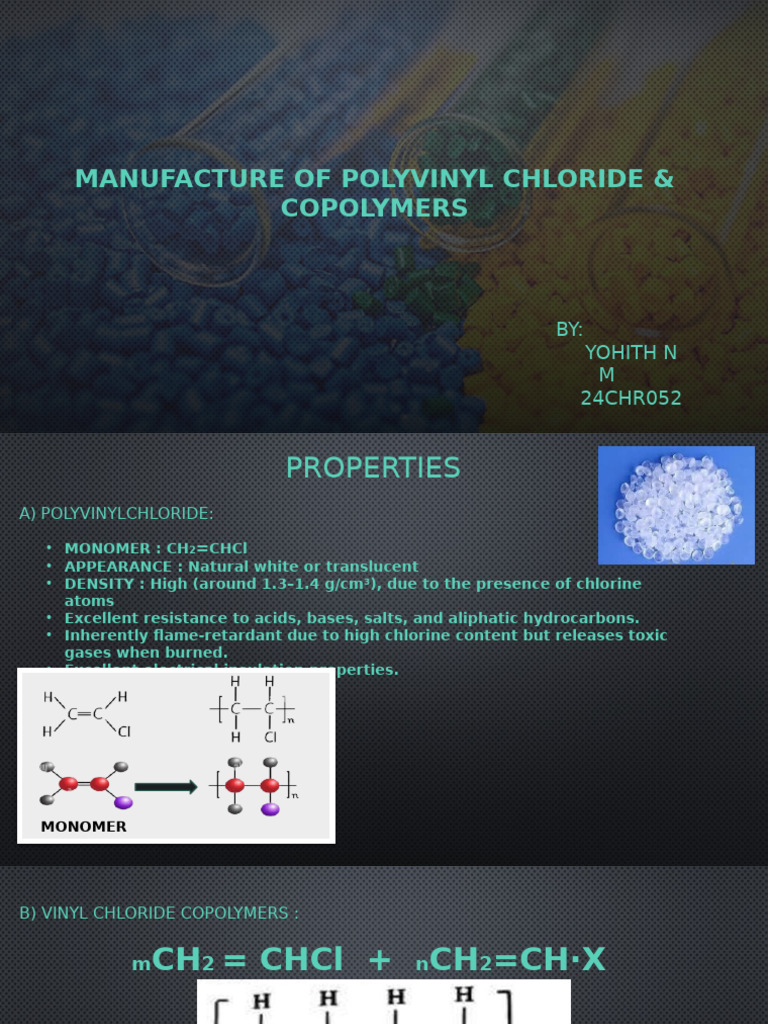 PVC and Copolymers Manufacturing Guide | PDF