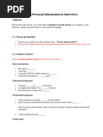 Personal Dossier Template | PDF