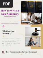 Case Summary Writing Template | PDF