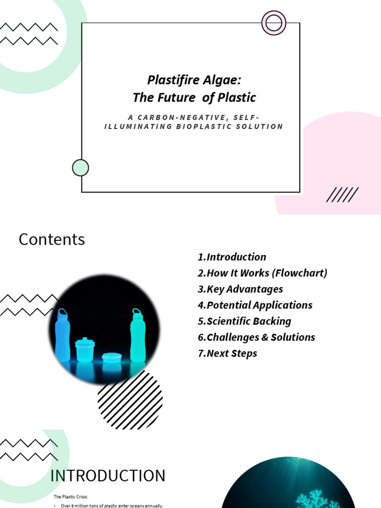 Carbon-Negative Bioplastic from Algae | PDF | Plastic | Biodegradation
