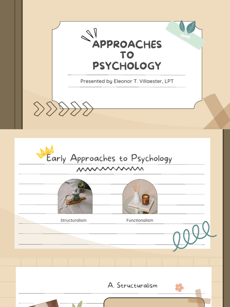 Major Approaches in Psychology | PDF | Behaviorism | Psychology