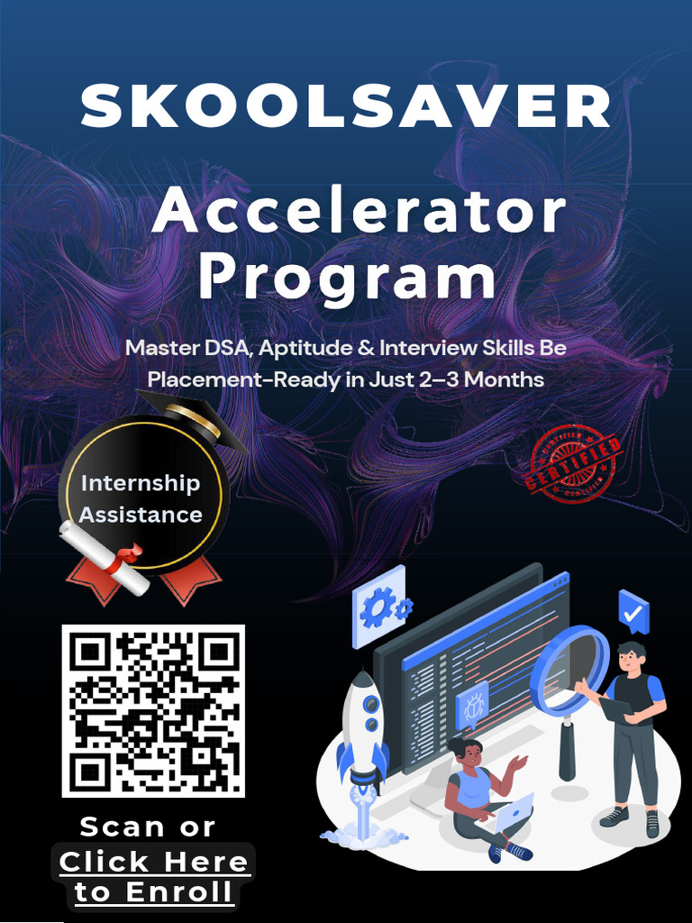 Skoolsaver: DSA & Interview Prep Program | PDF | Theoretical Computer ...