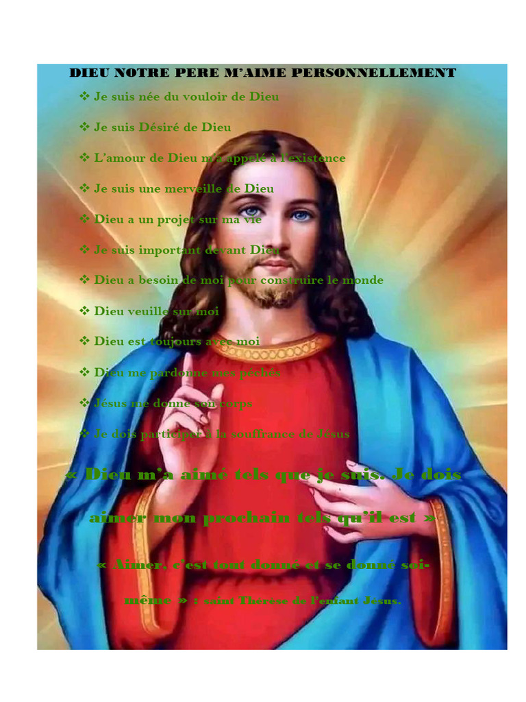 Amour de Dieu : Mon identité en Christ | PDF