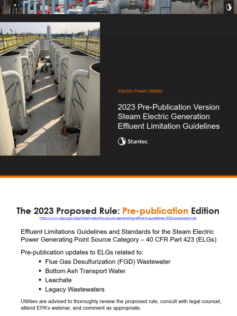 2023 Steam Electric ELGs Overview | PDF | Environmental Engineering ...