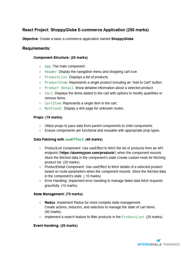 React Project - Shopp Application | PDF | Software Engineering | Computing