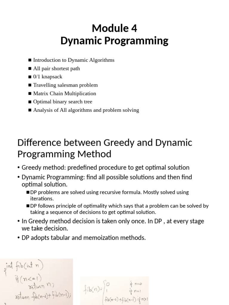 Dynamic Programming Algorithms Explained | PDF | Dynamic Programming ...