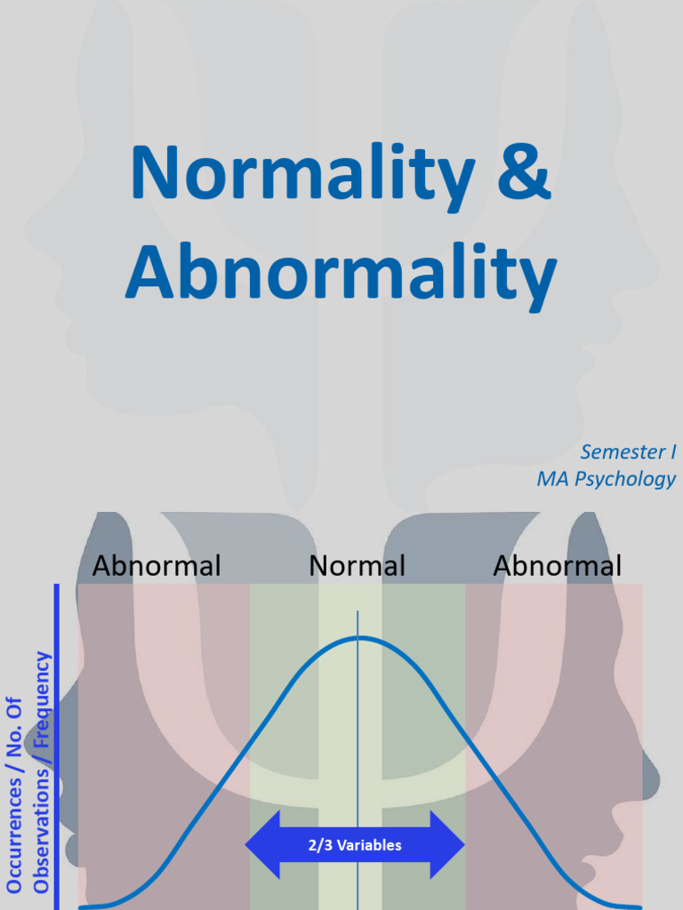 Normality and Abnormality in Psychology | PDF | Mind | Psychology