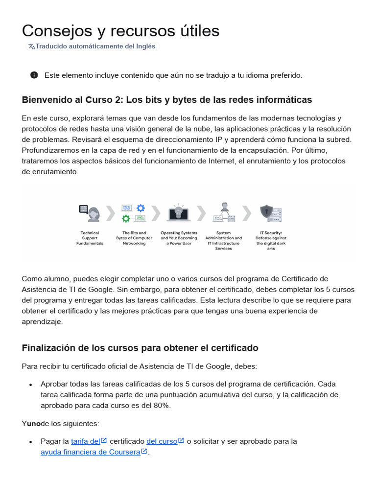 Curso de Redes Informáticas en Coursera | PDF | Informática | Ciencias ...