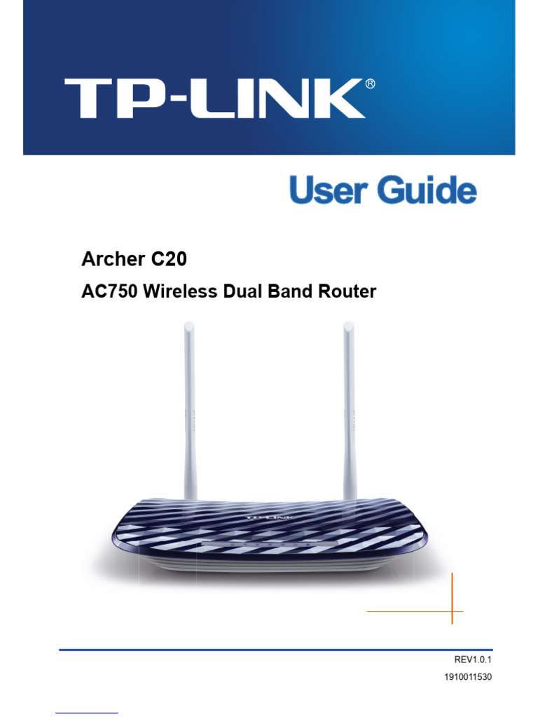 Archer C20 Router User Guide | PDF | Wi Fi | Data Transmission