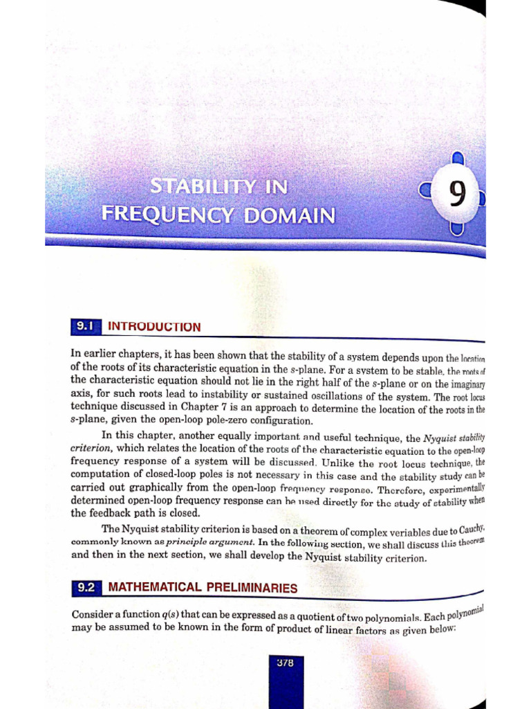 Chapter 9 N&G Stability in Frequency Domain | PDF
