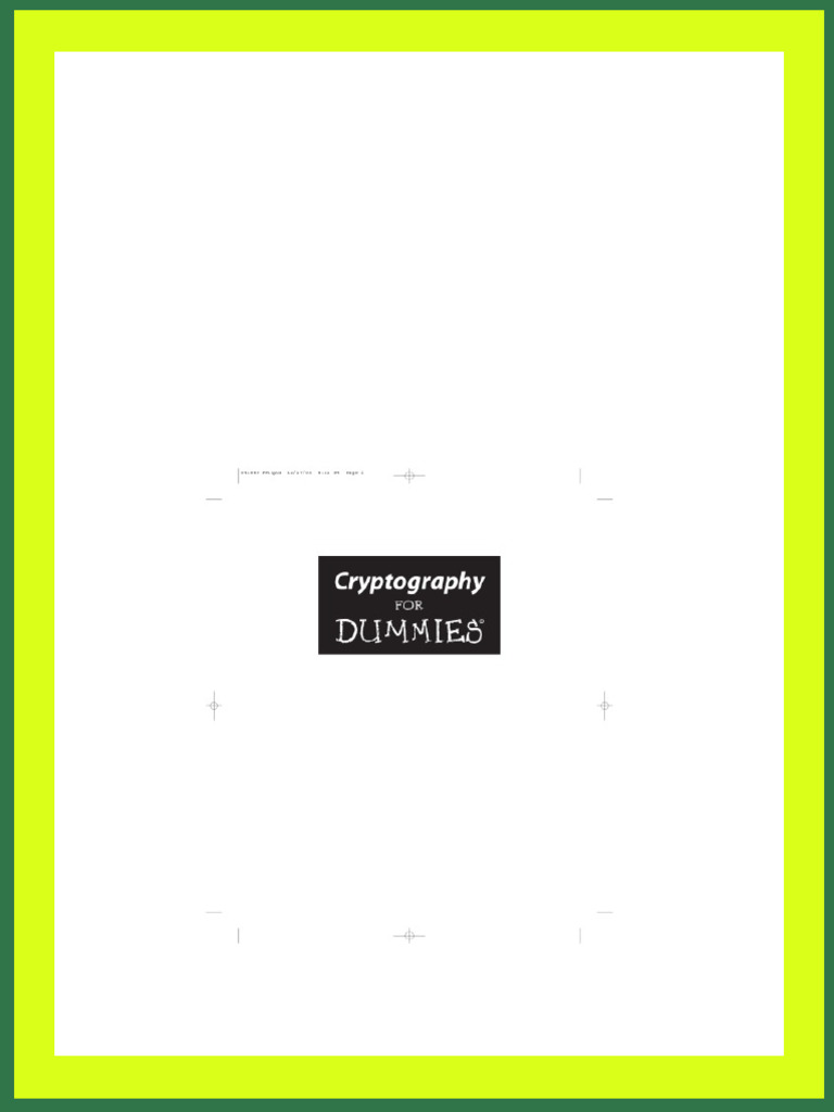 Cryptography For Dummies 1st Edition Chey Cobb Download | PDF | Key ( Cryptography) | Cryptography