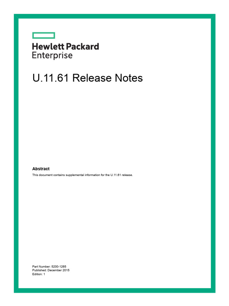 HP 2510-48 Switch - U.11.61 Release Notes | PDF | Radius | Data ...