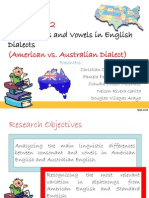 Project No. 2: Consonant S and Vowels in English Dialects